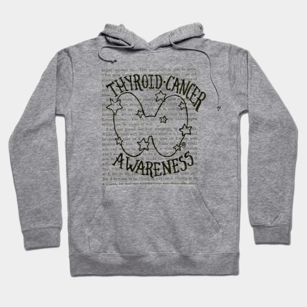 Thyroid Cancer Awareness Hoodie by Polkadotdreamer